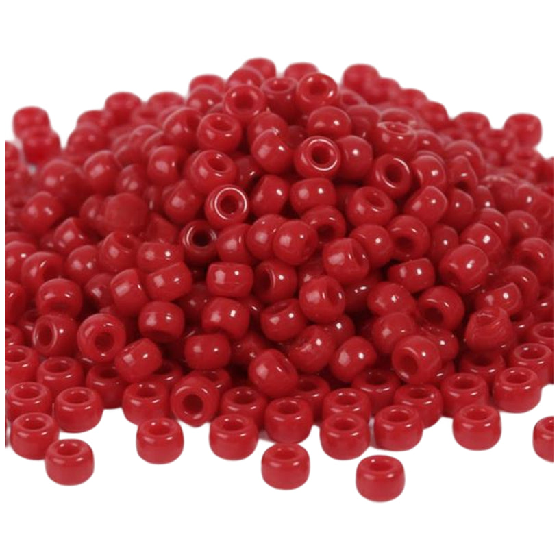 Pony Beads 6x9mm Plastic Beads for Friendship Bracelets Jewelry Making Keychains and DIY Crafts