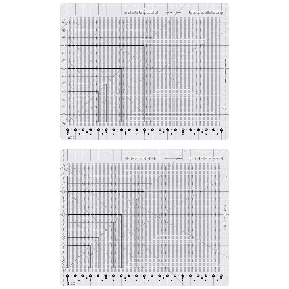 XL Slotted Quilting Ruler 18 x 22 Inch Non Slip Acrylic Cutting Template for Sewing Patchwork and DIY Crafts