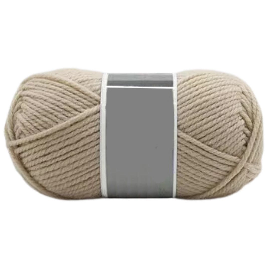 Bulky Merino Wool and Acrylic Blended Knitting Yarn for Craft Projects, 100 Grams/3.53oz 120 Yards