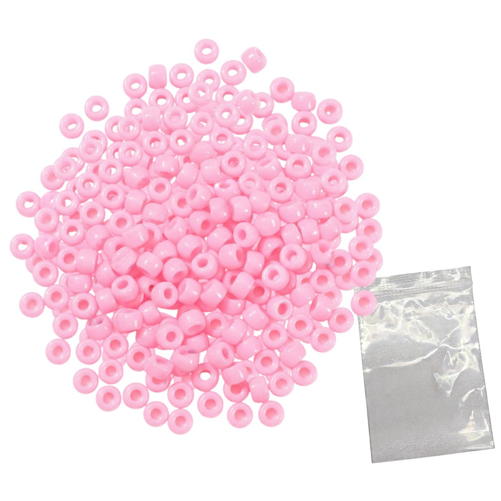 Plastic Pony Beads for Bracelets, Hair Braids, Jewelry Making and DIY Craft Projects