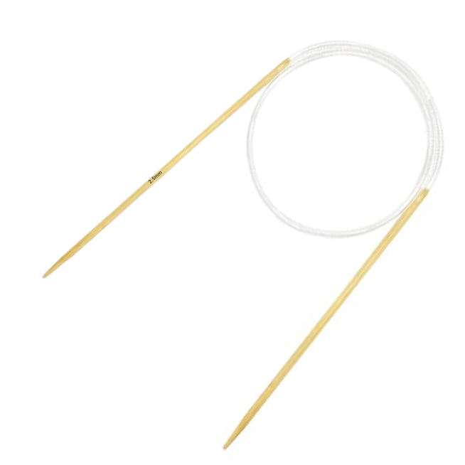 Carbonized Bamboo Circular Knitting Needles with Clear Cables, 16" Length for Smooth Knitting
