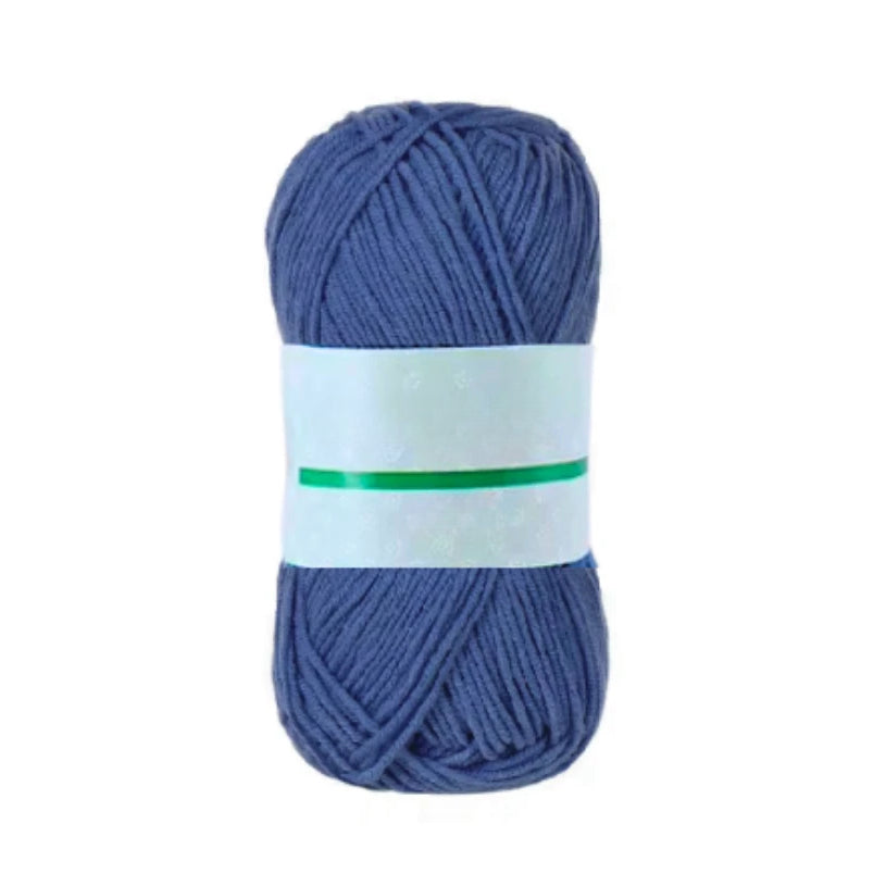 Premium Cotton Yarn – Soft, Super Fine #1 for Crochet & Knitting, 50 Grams/1.76oz 186 Yards