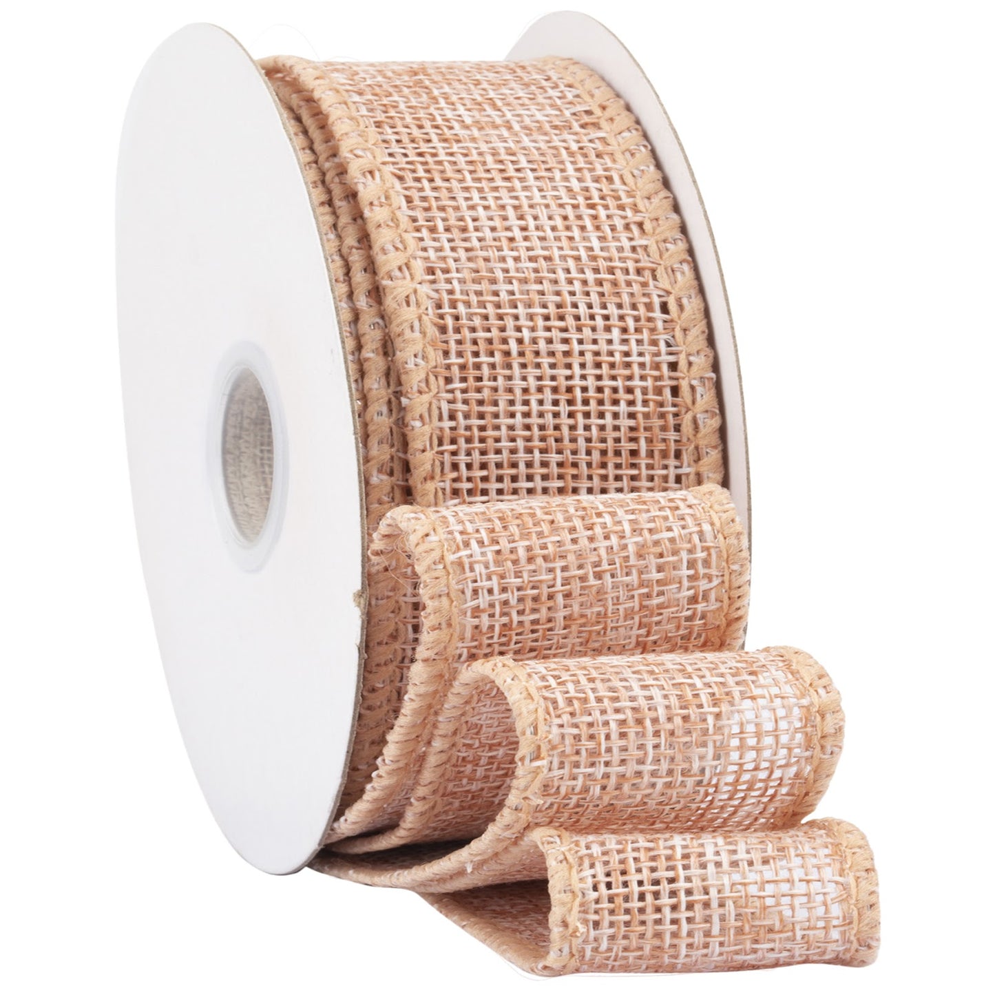 10 Yard Natural Burlap Ribbon Linen Jute Fabric Trim for Wreaths Gift Wrapping Crafts and DIY Decorations
