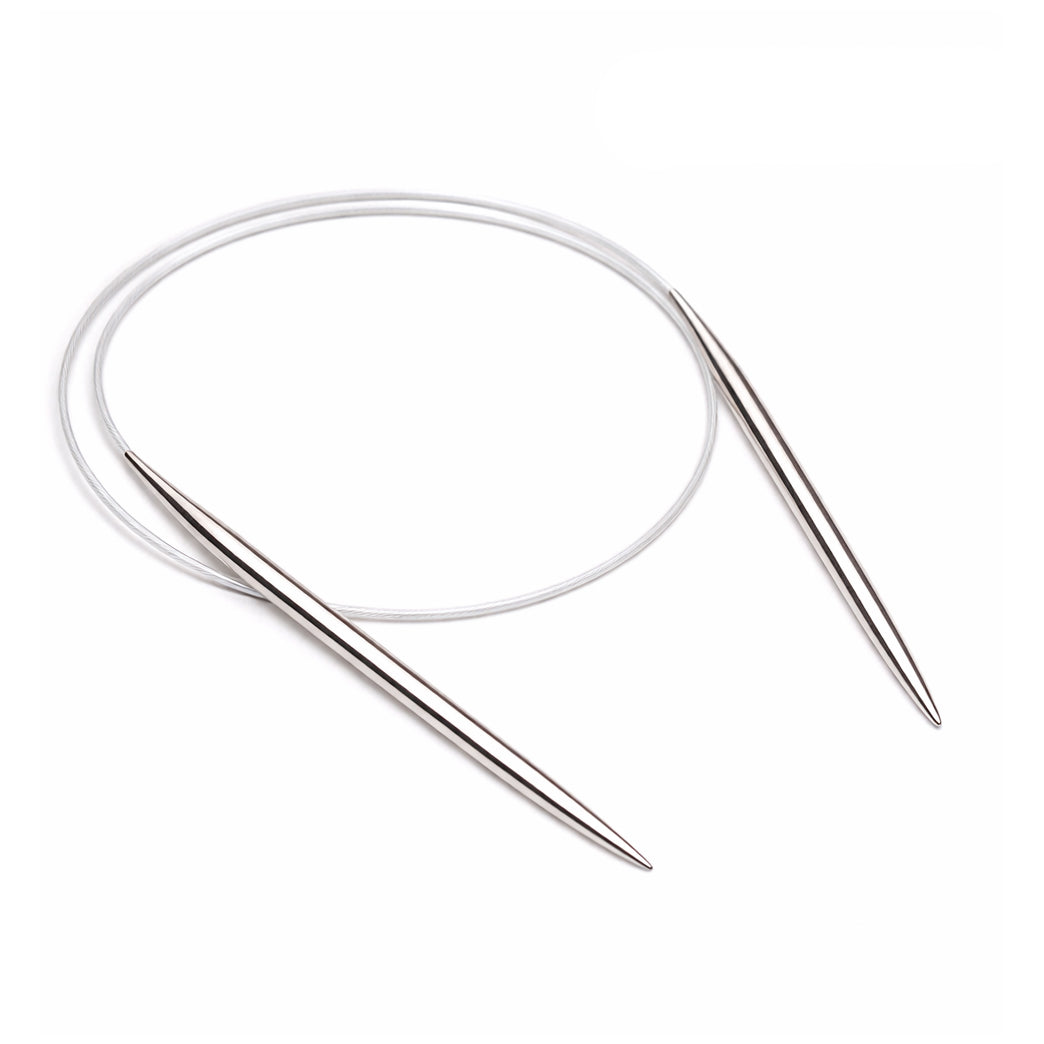 16 Inch Metal Circular Knitting Needles Set for Hats Sleeves Scarves Baby Sweaters and Small Knitting Projects