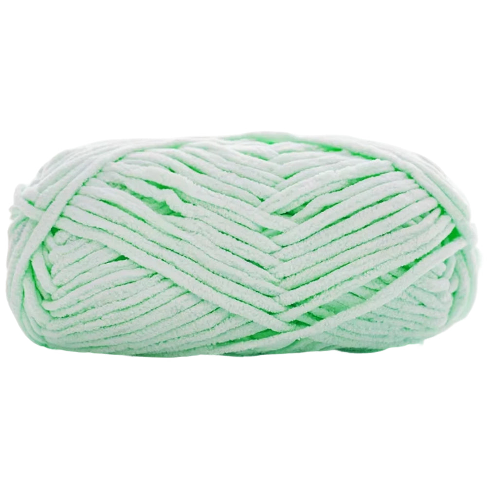 Soft Velvet Chenille Yarn for Crocheting, 100g/3.53oz, 74.3 Yards, Baby Blanket Yarn