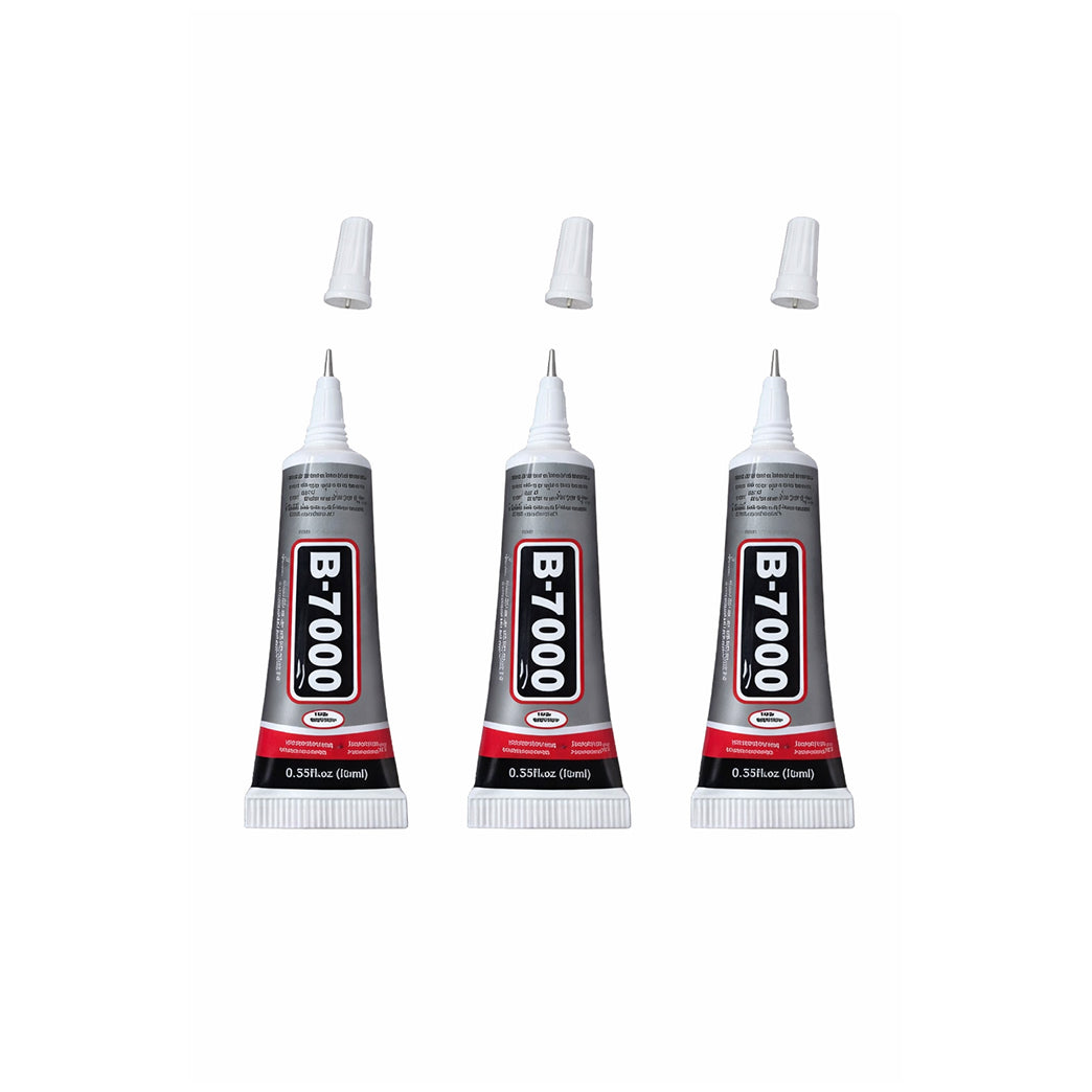 Clear B7000 Rhinestone and Jewelry Glue Transparent Adhesive for Fabric, Phone Repair, Crystal Gems and DIY Crafts