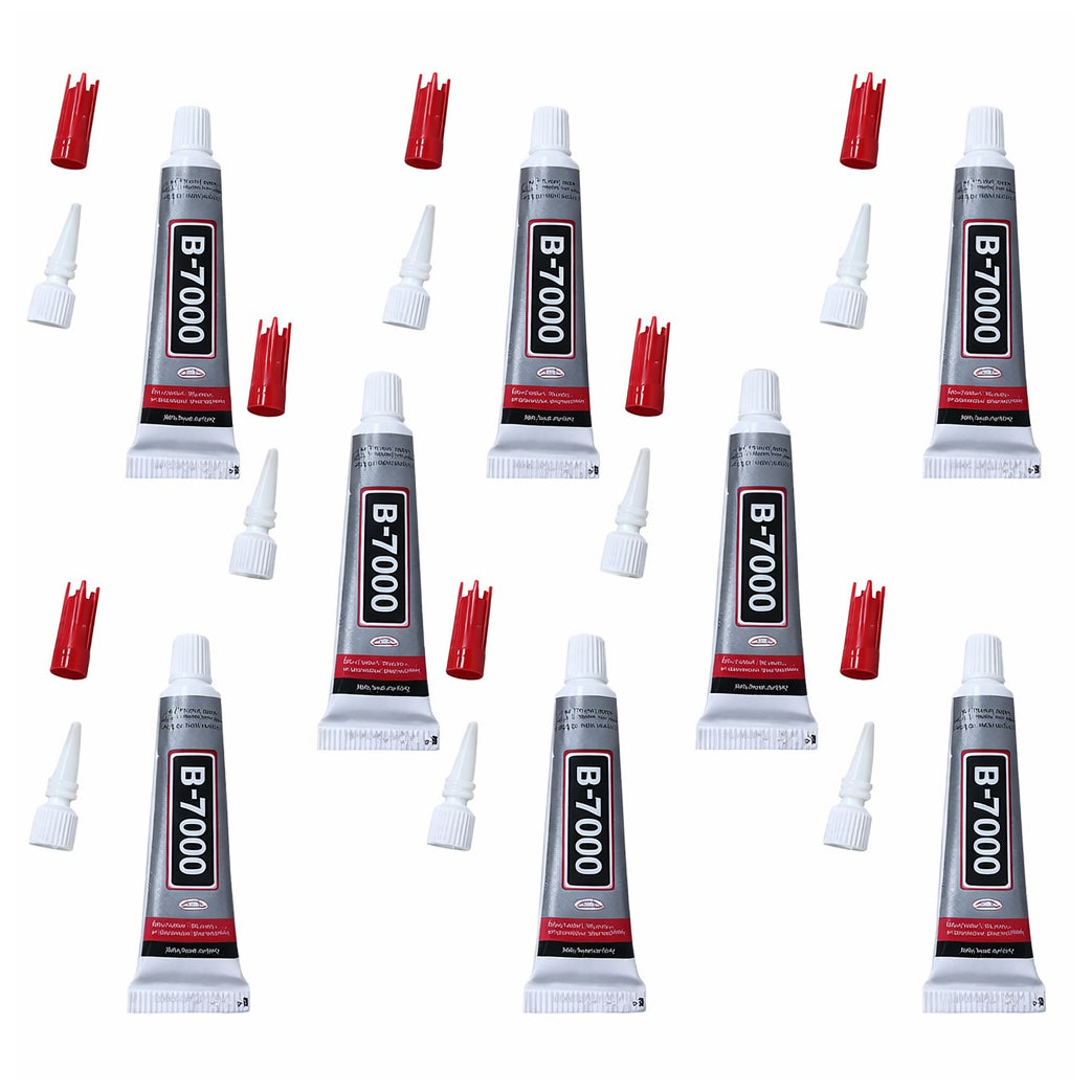 Clear B7000 Rhinestone and Jewelry Glue Transparent Adhesive for Fabric, Phone Repair, Crystal Gems and DIY Crafts
