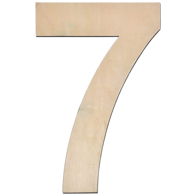 17 Inch Large Unfinished Wooden Letters and Numbers for Crafts and Home Event Decorations