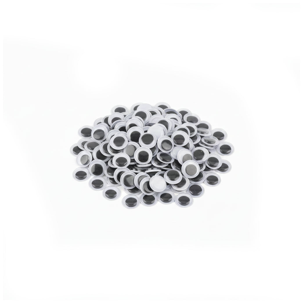 Large Self Adhesive Wiggle Googly Eyes for Crafts Halloween Decorations and DIY Projects