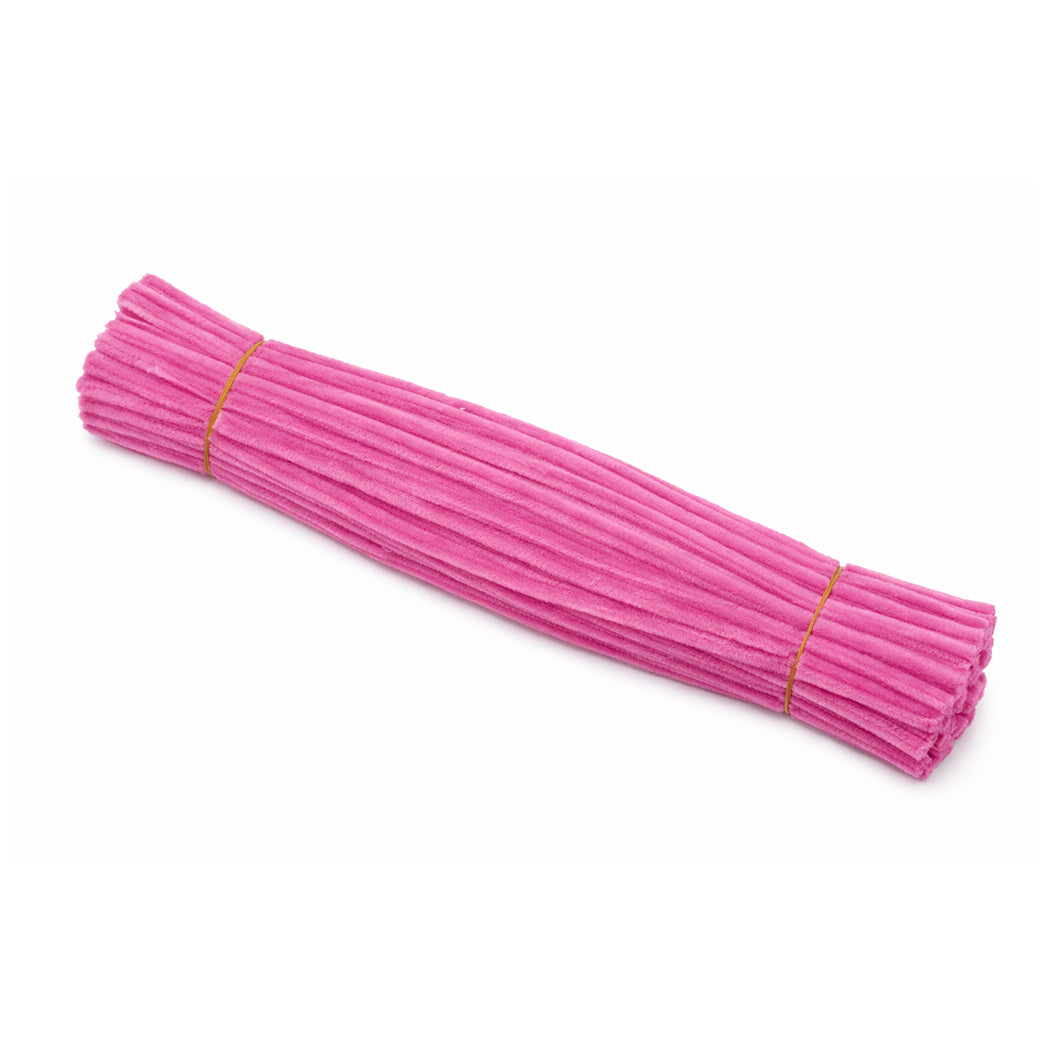 11.8 Inch Chenille Stem Pipe Cleaners 6 to 7mm for DIY Crafts and Kids Projects, Pack of 100