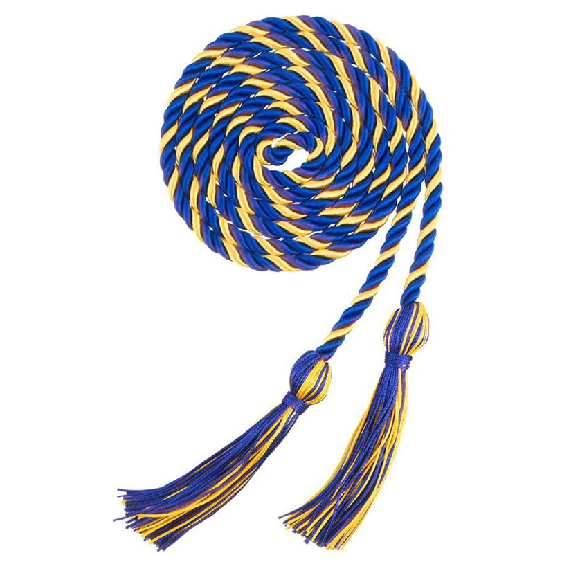 67 Inches Gold Graduation Cords for 2025 Ceremonies Braided Style Honor Tassel Rope