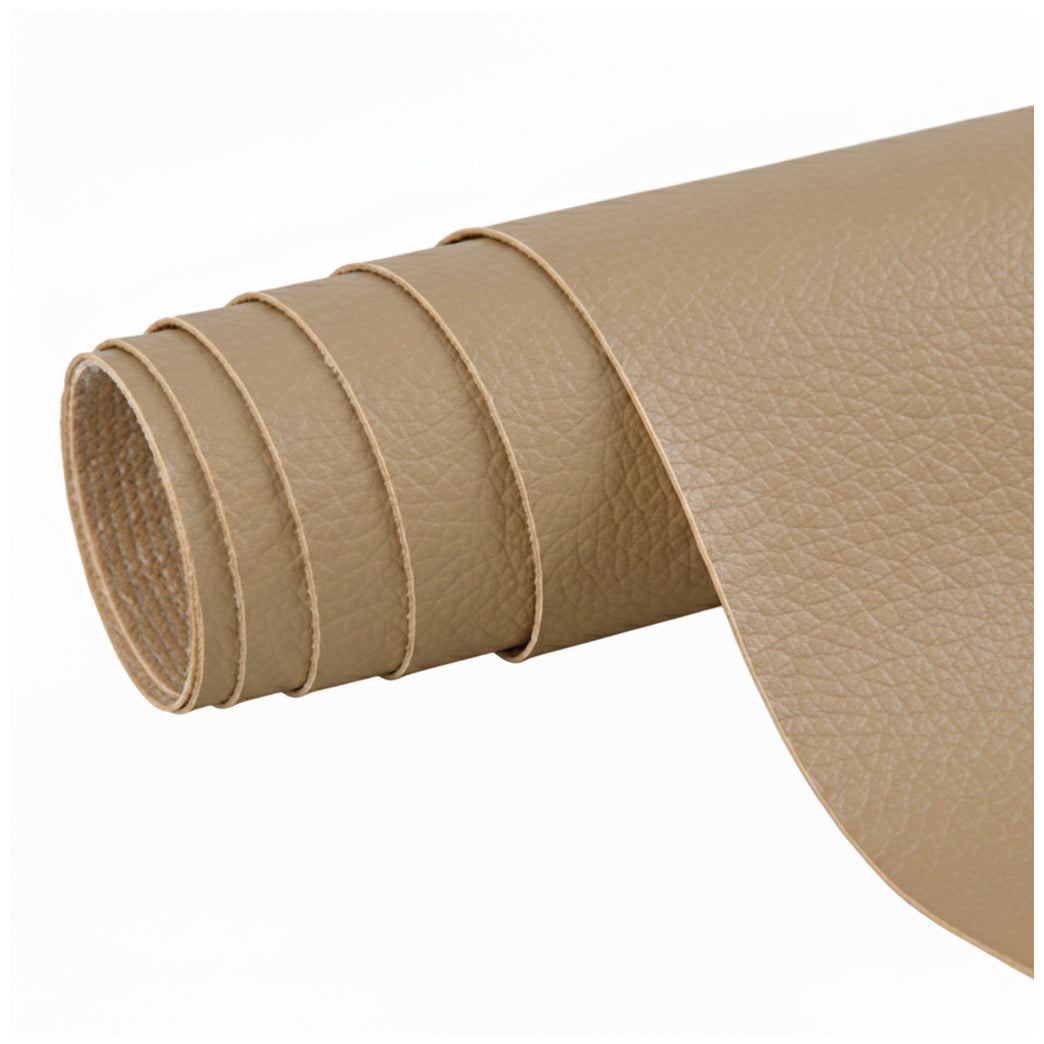 Waterproof Faux Leather Vinyl Fabric Sheets 0.6mm Thick UV Resistant Upholstery Material for DIY Repair Crafts