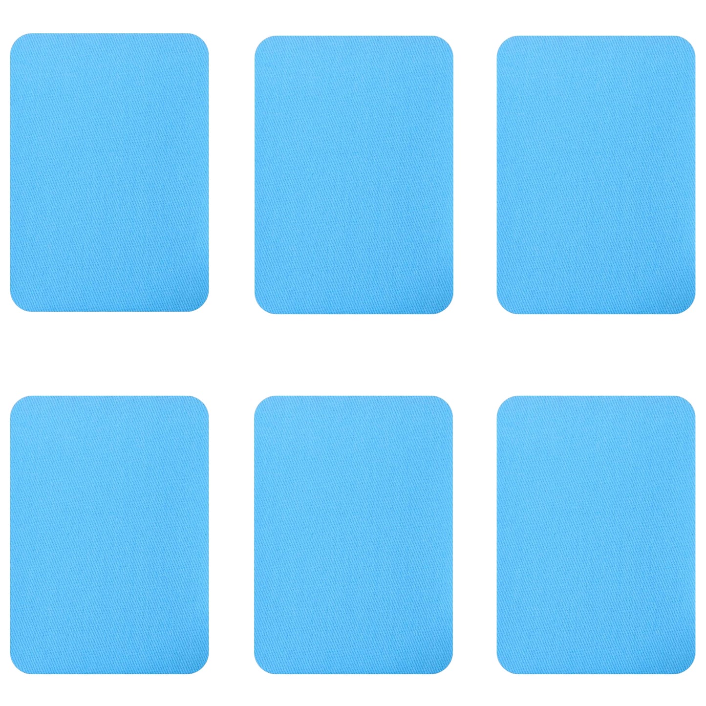 Cotton Iron-On Fabric Repair Patches for Clothing Inside and Outside Strong Adhesive, Pack of 6