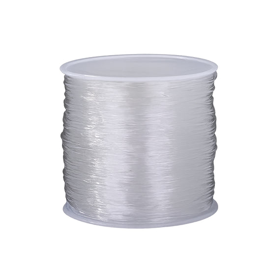 Elastic String Cord 1mm 50m Rolls for Bracelets, Necklaces, Beading and Jewelry Making, Pack of 2