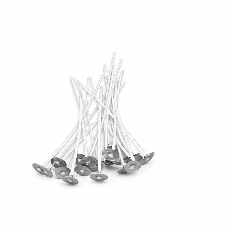 Pre-Waxed Natural Cotton Candle Wicks Low Smoke Candle Making Wicks for DIY Candle Crafting Kits, Pack of 100