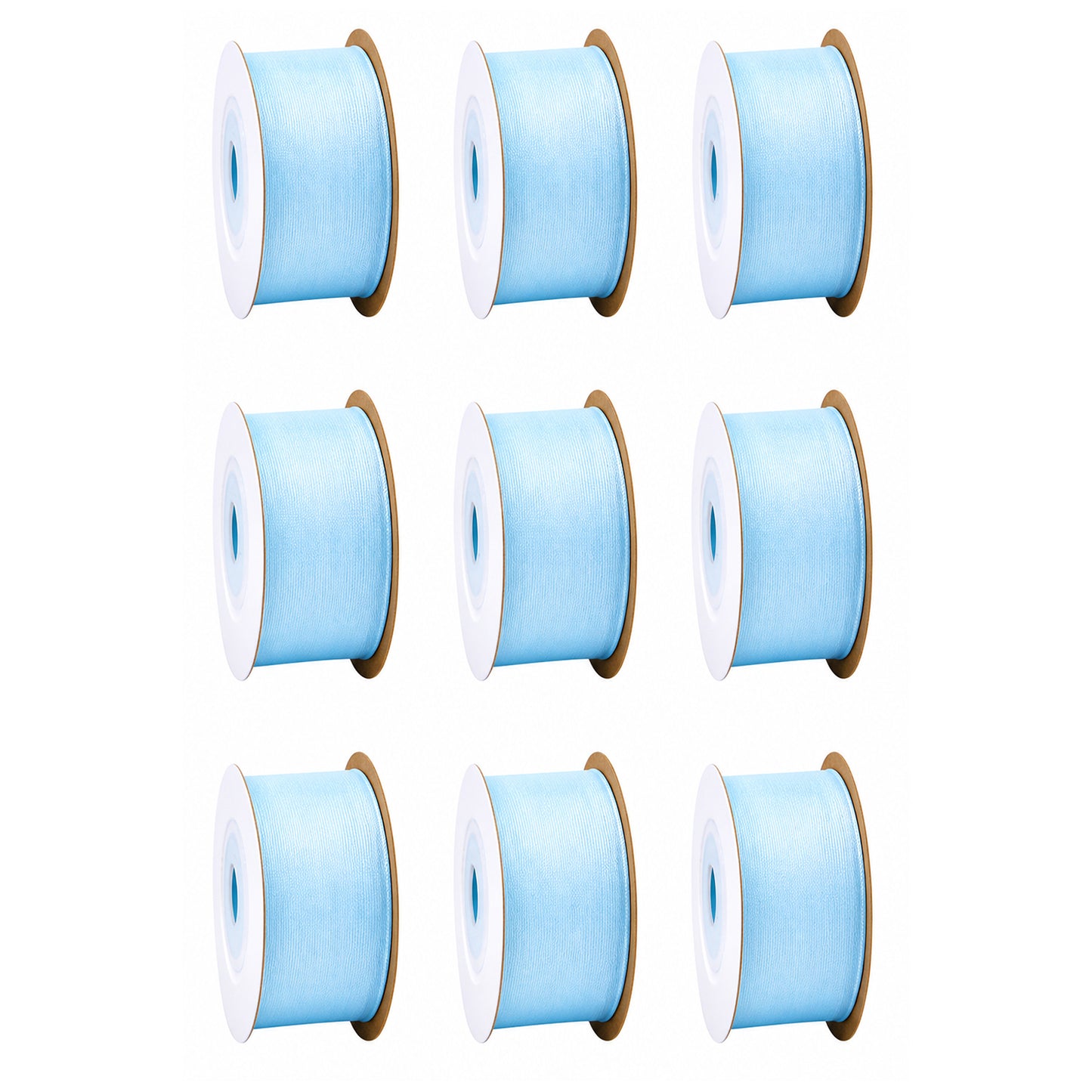 Ribbon Set for Gift Wrapping Weddings Crafts Bows and DIY Decorations, Pack of 9