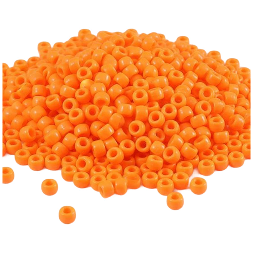 Pony Beads 6x9mm Plastic Beads for Friendship Bracelets Jewelry Making Keychains and DIY Crafts