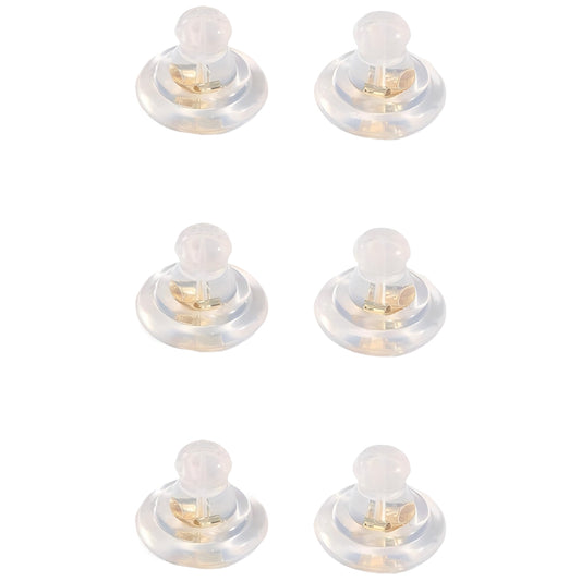 Silicone Earring Backs Replacements Locking Hypoallergenic Clear Stud Backings for Heavy Droopy Earrings
