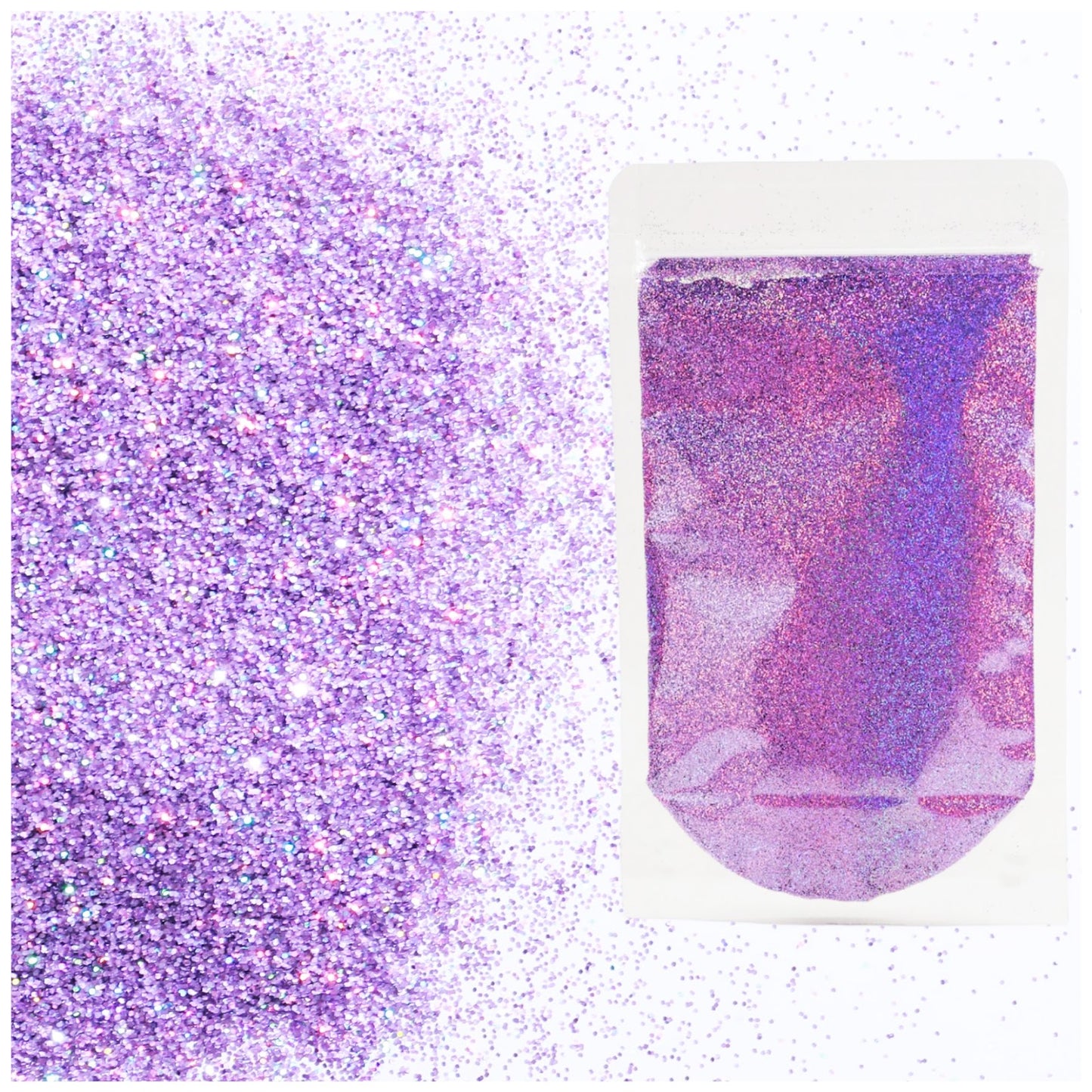 Holographic Fine Glitter 2mm 1/128 for Crafts Resin Jewelry Keychains and Party Decorations