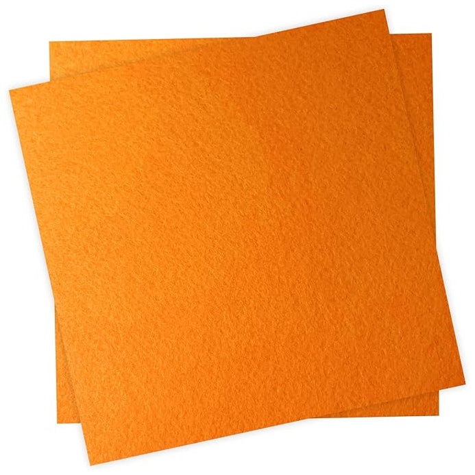 Polyester Felt Fabric Sheets, 12 x 12 Inches, 1 mm Thick for Sewing and Crafts, Pack of 2