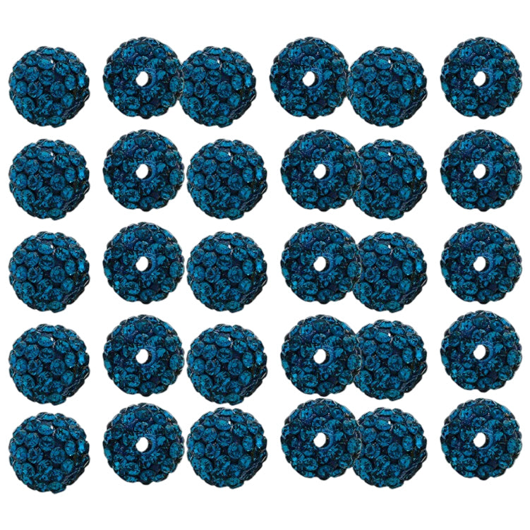 10mm White Rhinestone Beads for Jewelry Making Round Disco Crystal Beads for DIY Bracelets, Earrings and Necklaces