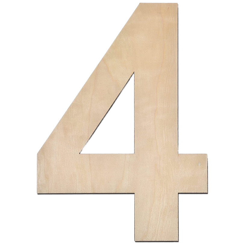 17 Inch Large Unfinished Wooden Letters and Numbers for Crafts and Home Event Decorations