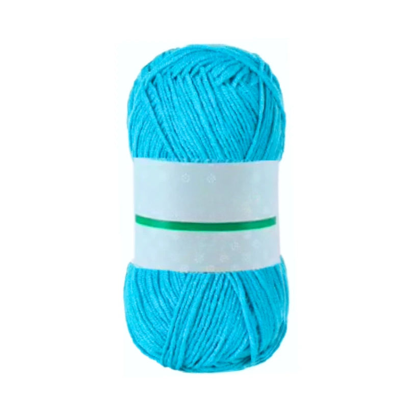 Premium Cotton Yarn – Soft, Super Fine #1 for Crochet & Knitting, 50 Grams/1.76oz 186 Yards