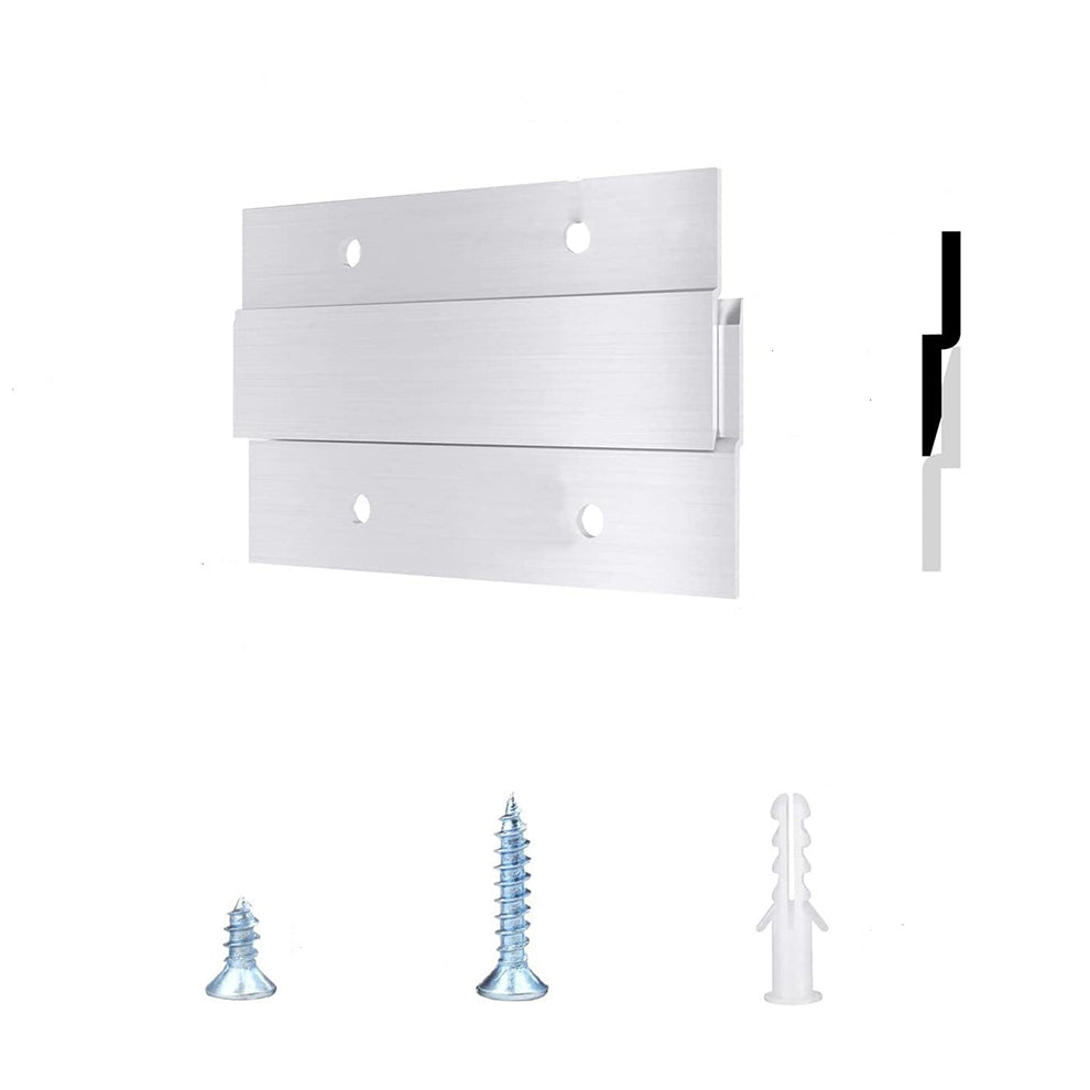 Aluminum French Cleat Picture Hanger with Hardware 100 lb Capacity for Mirrors Frames and Wall Art Mounting