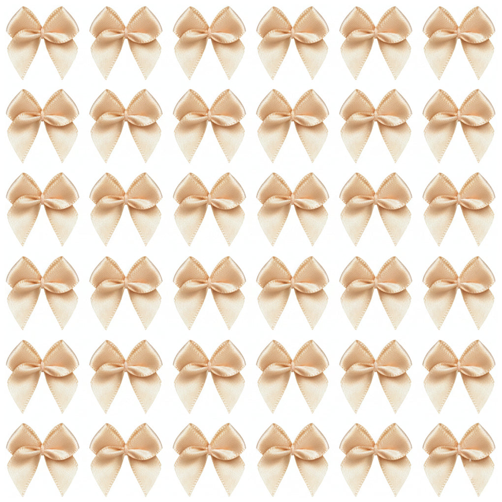 1 Inch Mini Satin Ribbon Bows for DIY Crafts Wedding Decor and Gift Box Decoration