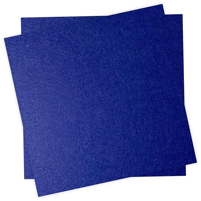 Polyester Felt Fabric Sheets, 12 x 12 Inches, 1 mm Thick for Sewing and Crafts, Pack of 2
