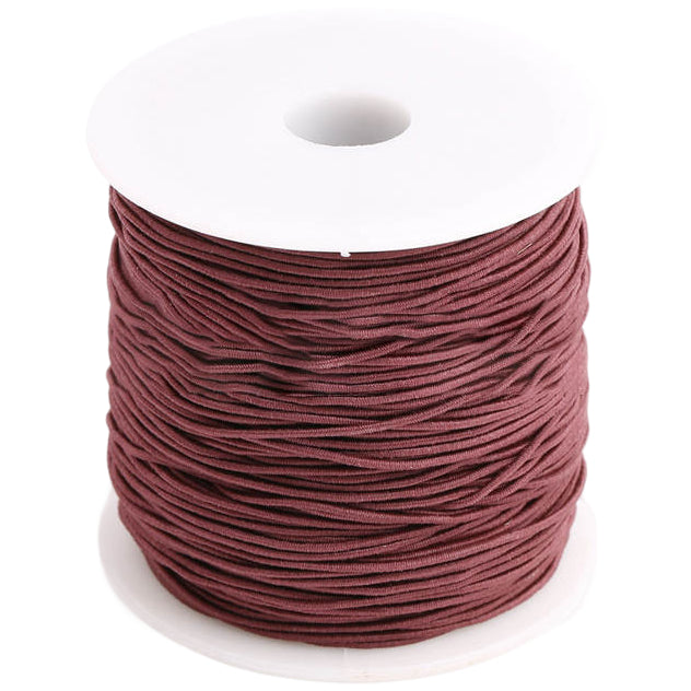 100m by 1mm Round Elastic Cord Polyester Rubber Stretch String for Jewelry Making and Crafts