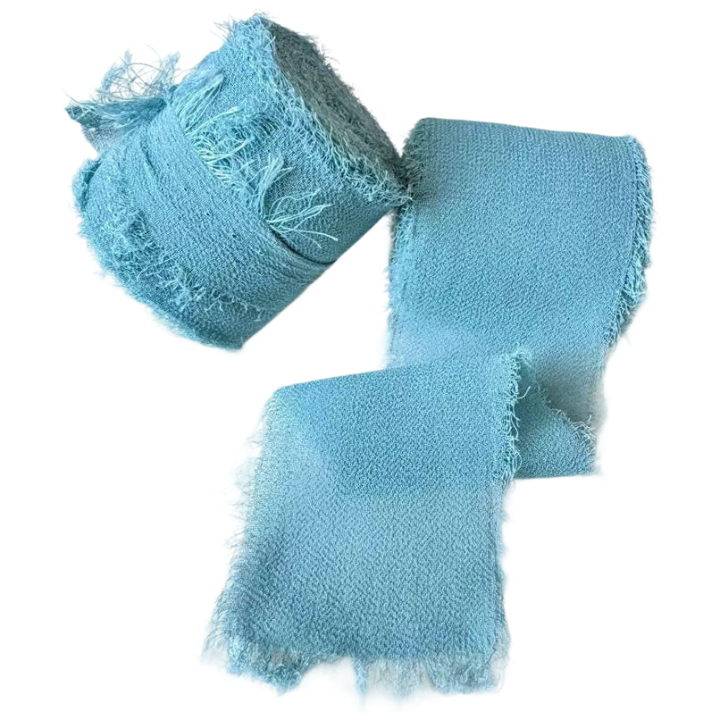 Chiffon Silk Ribbon 1.5 Inch x 10 Yards for Wedding Bouquets, Invitations, and Decorations, Pack of 2