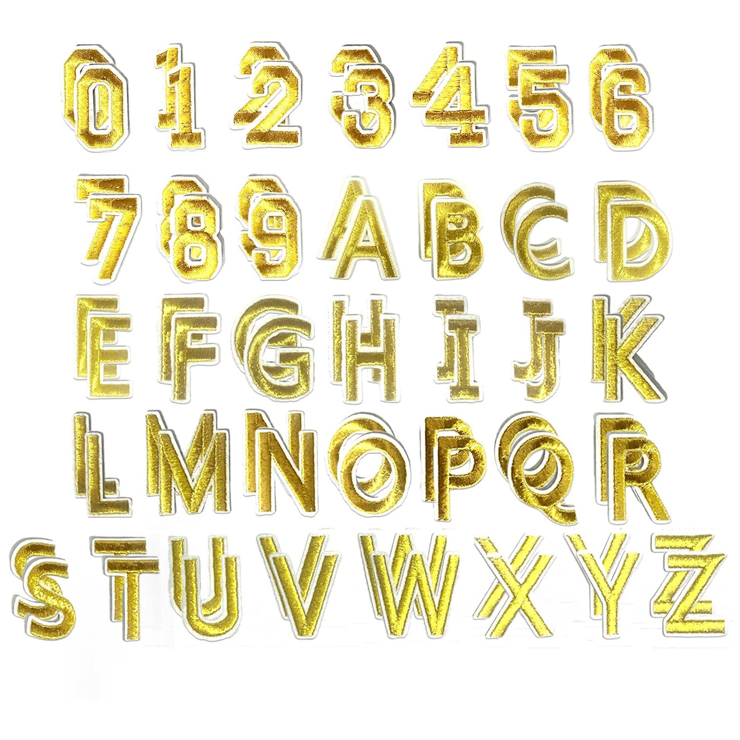 Iron On Alphabet Letter Patches A to Z Embroidered Applique for Clothes Hats Jeans