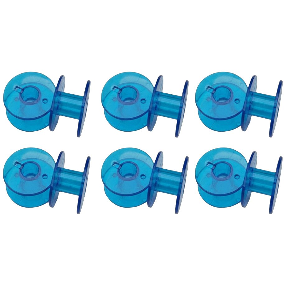 Transparent Sewing Machine Bobbins Plastic 20mm Universal Fit for Various Sewing Machine Brands, Pack of 12