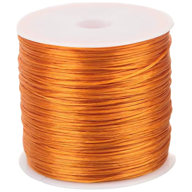 0.8mm Transparent Crystal Elastic Cord for Beading, Bracelets, and Jewelry Making, 60m Roll