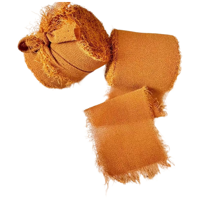 Chiffon Silk Ribbon 1.5 Inch x 10 Yards for Wedding Bouquets, Invitations, and Decorations, Pack of 2
