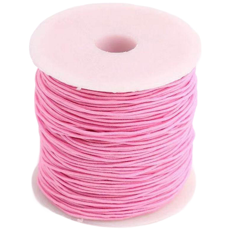 100m by 1mm Round Elastic Cord Polyester Rubber Stretch String for Jewelry Making and Crafts