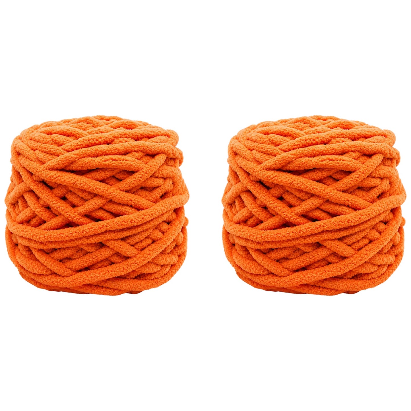 Soft Chenille Yarn for Crocheting Knitting Plush Crafts Blankets Scarves Hats and DIY Projects 100 Grams/3.52oz 54.68 yards, Pack of 2