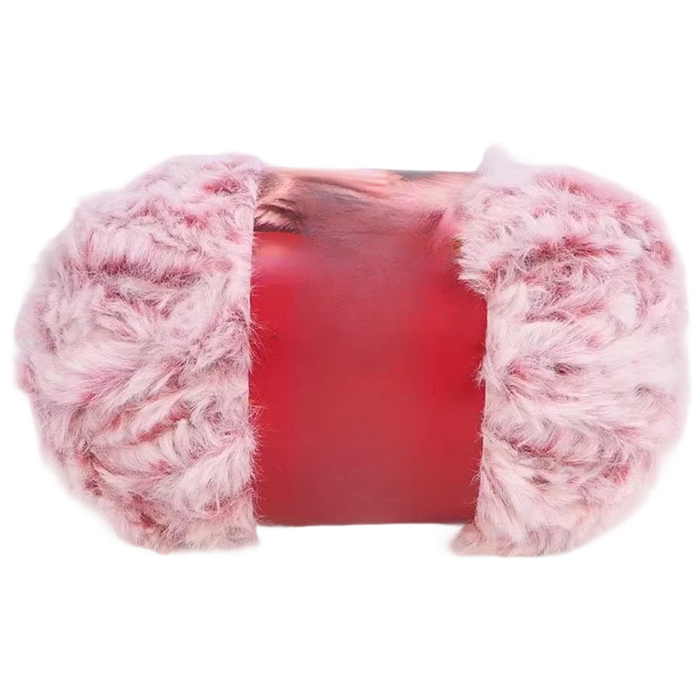 Luxurious Chunky Faux Fur Velvet Mink Yarn 100 Grams/3.53oz, 71.08 Yards for Knitting Fuzzy Clothes, Pillows and Decor