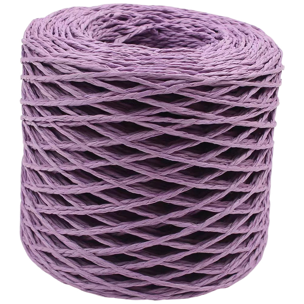 Colorful Double Strand Raffia Paper Rope 200m for DIY Hats, Bags & Crafts, 110 Grams/3.88oz 218.72 yards