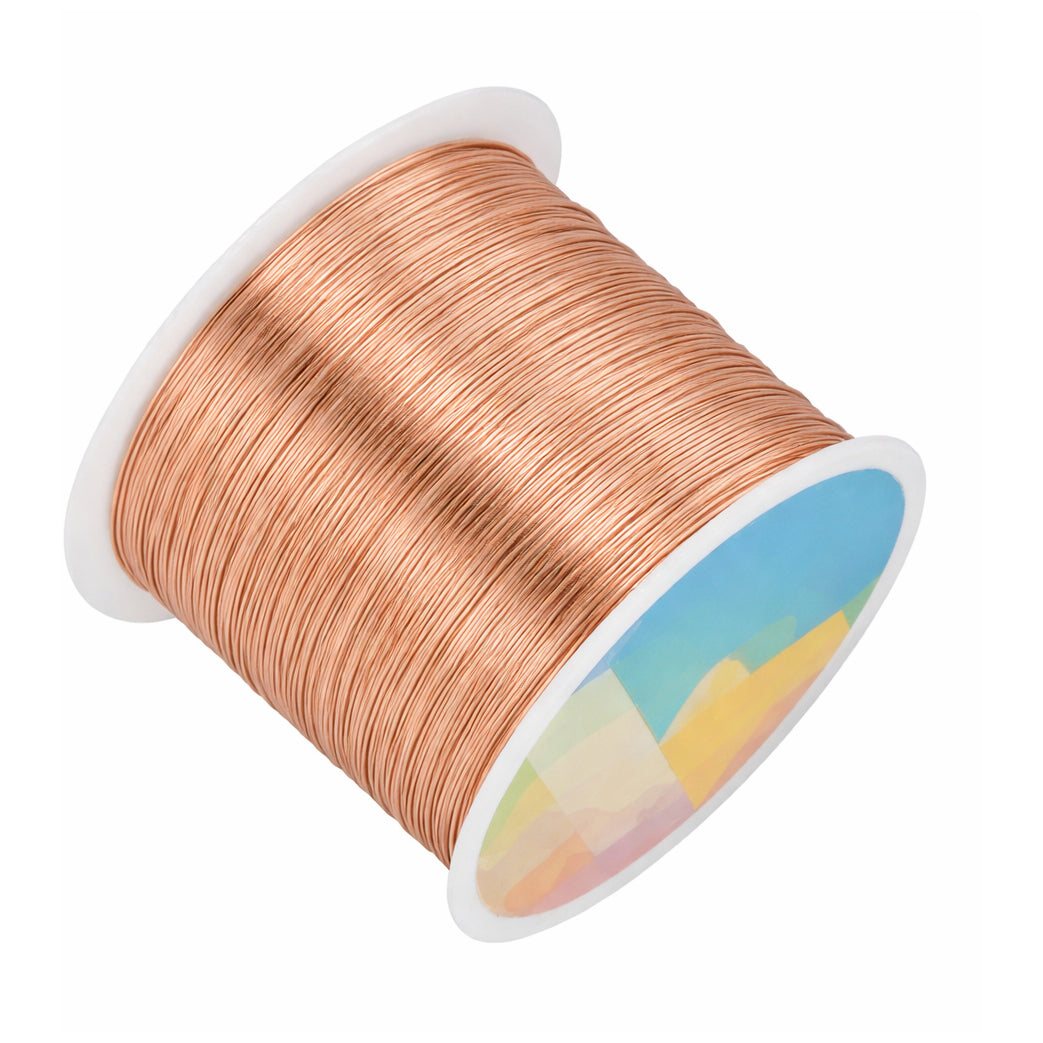 Copper Wire 328 Feet Tarnish Resistant Jewelry Wire for Beading Wrapping and DIY Crafts