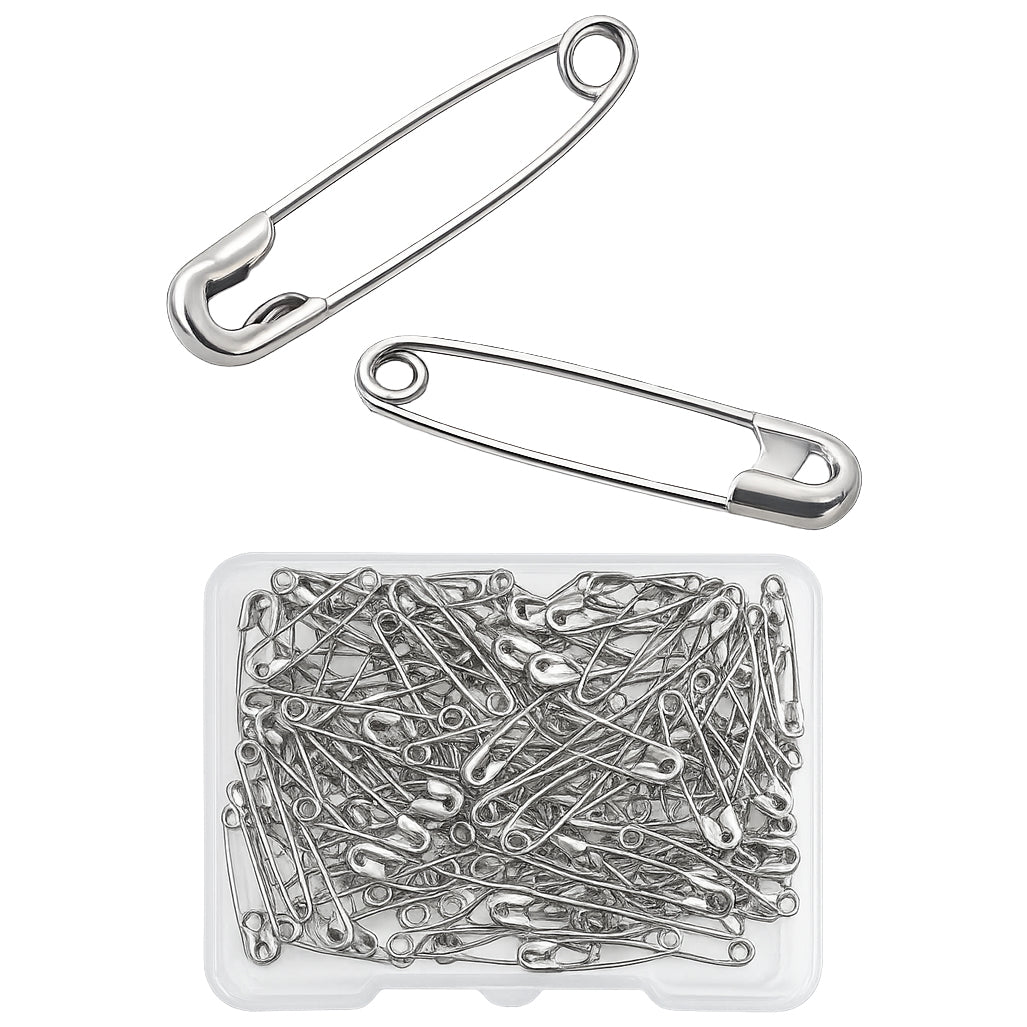 Safety Pins Bulk Pack for Sewing, Crafts, Clothing Repairs, and Household Organization, Pack of 500