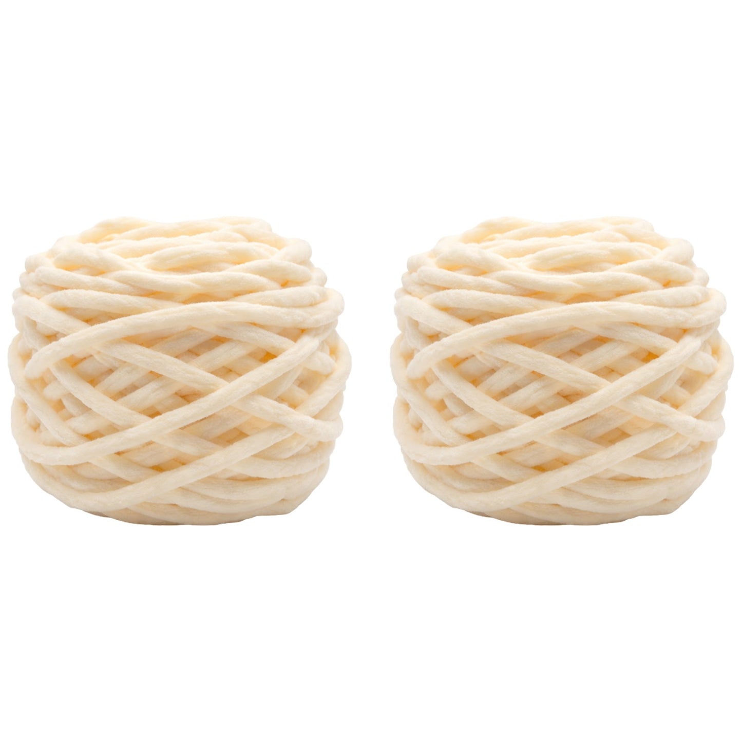Soft Chenille Yarn for Crocheting Knitting Plush Crafts Blankets Scarves Hats and DIY Projects 100 Grams/3.52oz 54.68 yards, Pack of 2