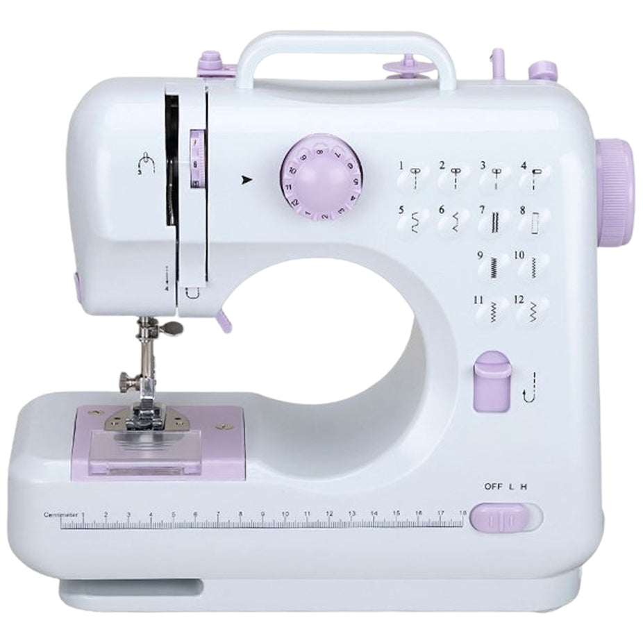 Portable Electric Sewing Machine with Overlock Function, Heavy-Duty Leather and Jeans Stitching Tool
