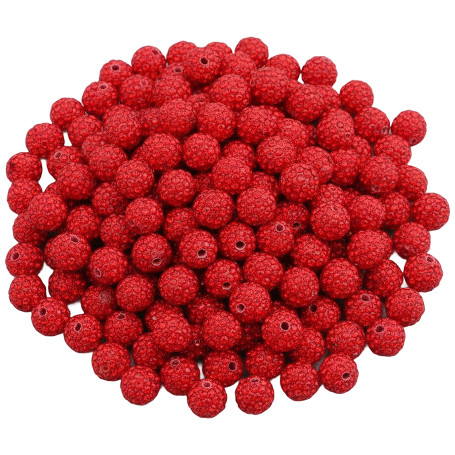 Sparkle Rhinestone Clay Beads Round Disco Spacer Beads for Jewelry Making, Bracelets, Earrings and DIY Craft Projects