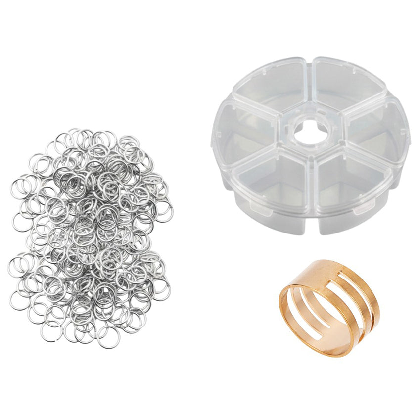 Stainless Steel 18 Gauge Jump Rings Open Connector Rings for Jewelry Making, Chainmail, Keychains and DIY Crafts