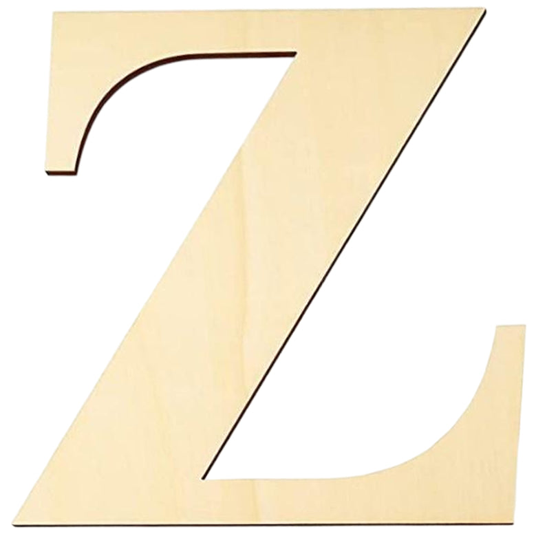 17 Inch Large Unfinished Wooden Letters and Numbers for Crafts and Home Event Decorations