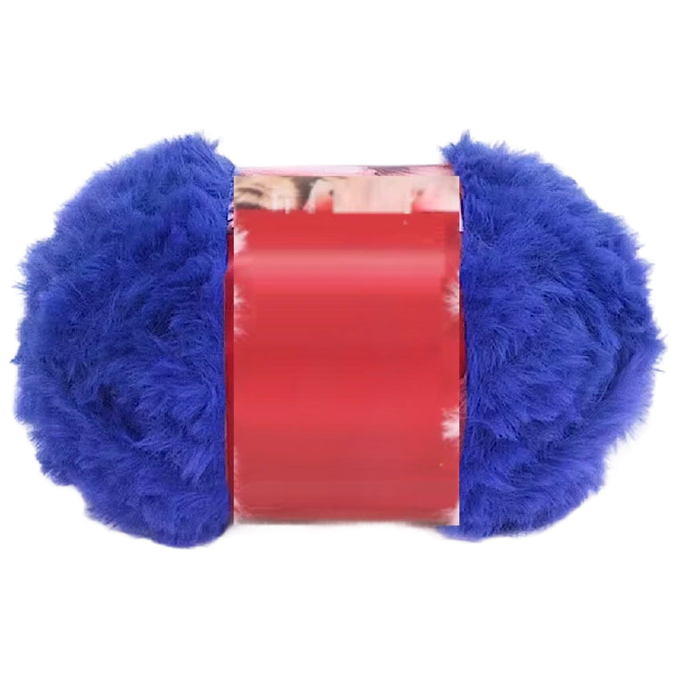 Soft Chunky Fur Knit Blanket Yarn – Lightweight Faux Fur Velvet Yarn for Cozy Projects, 50Grams/1.76oz 32 Yards