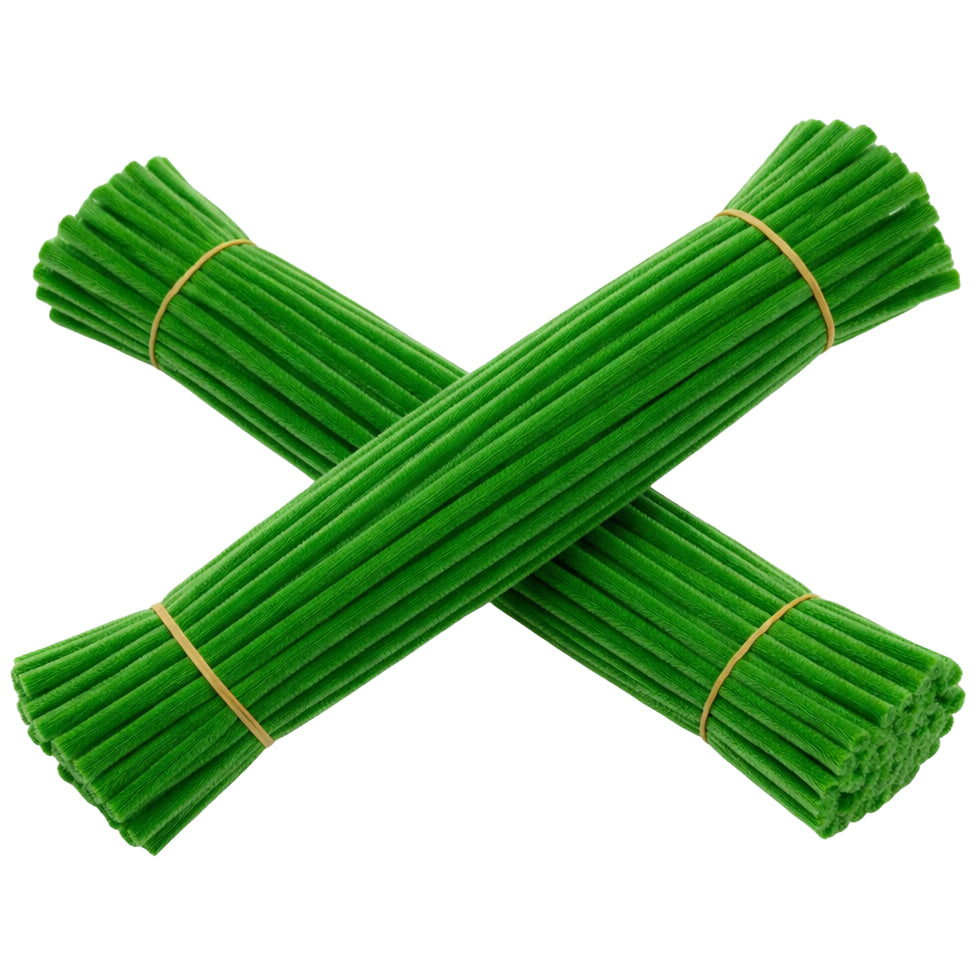 12 Inch Chenille Stem Pipe Cleaners 6 to 7 mm Thick for DIY Crafts and Decorations