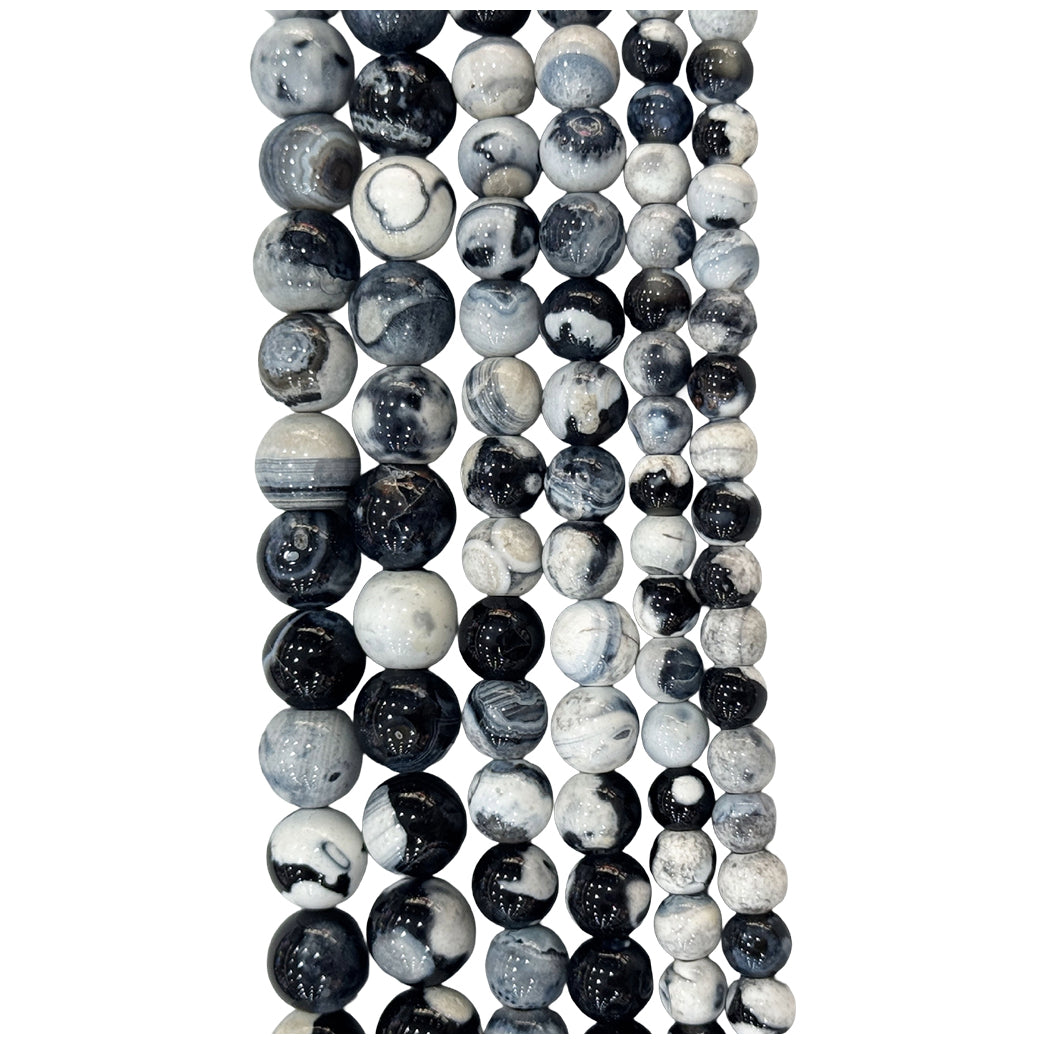 Natural Hematite Gemstone Round Beads 15 Inch Strand for Jewelry Making and Craft Design